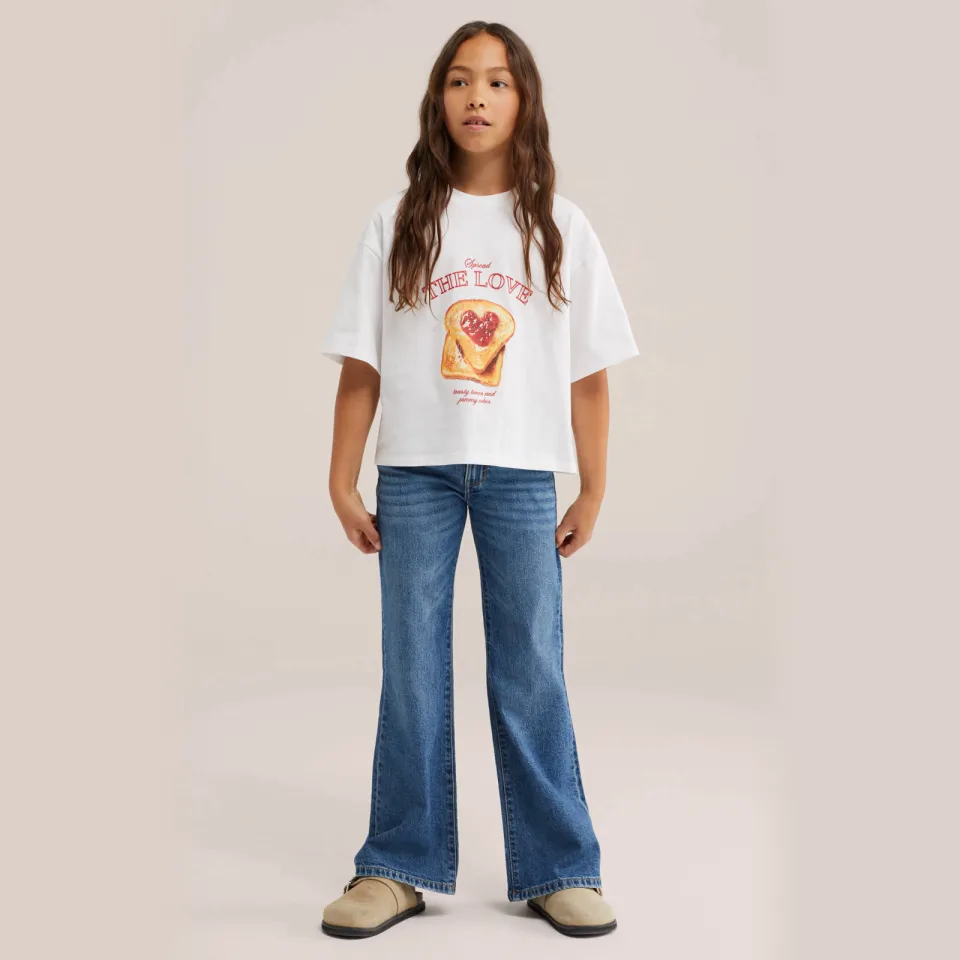 WE Fashion T-shirt met print wit