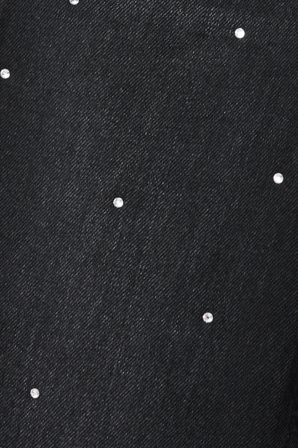 Mango Kids culotte jeans met strass steentjes - zwart, foto 4