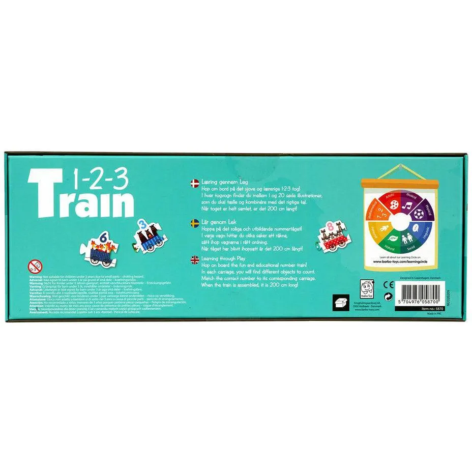 Barbo Toys Dieren puzzel trein -123 Barbotoys (5870), foto 3