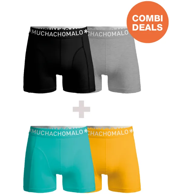 Muchachomalo Heren 2+2-pack Boxershorts Veelkleurig