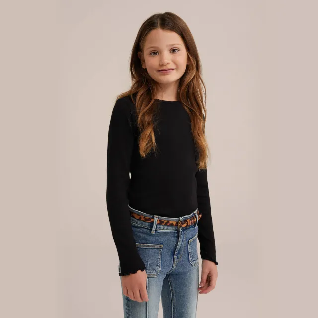 WE Fashion longsleeve zwart/wit set van 2, foto 5