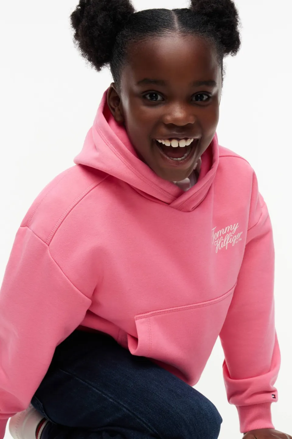 Tommy Hilfiger hoodie met tekst - roze, foto 4