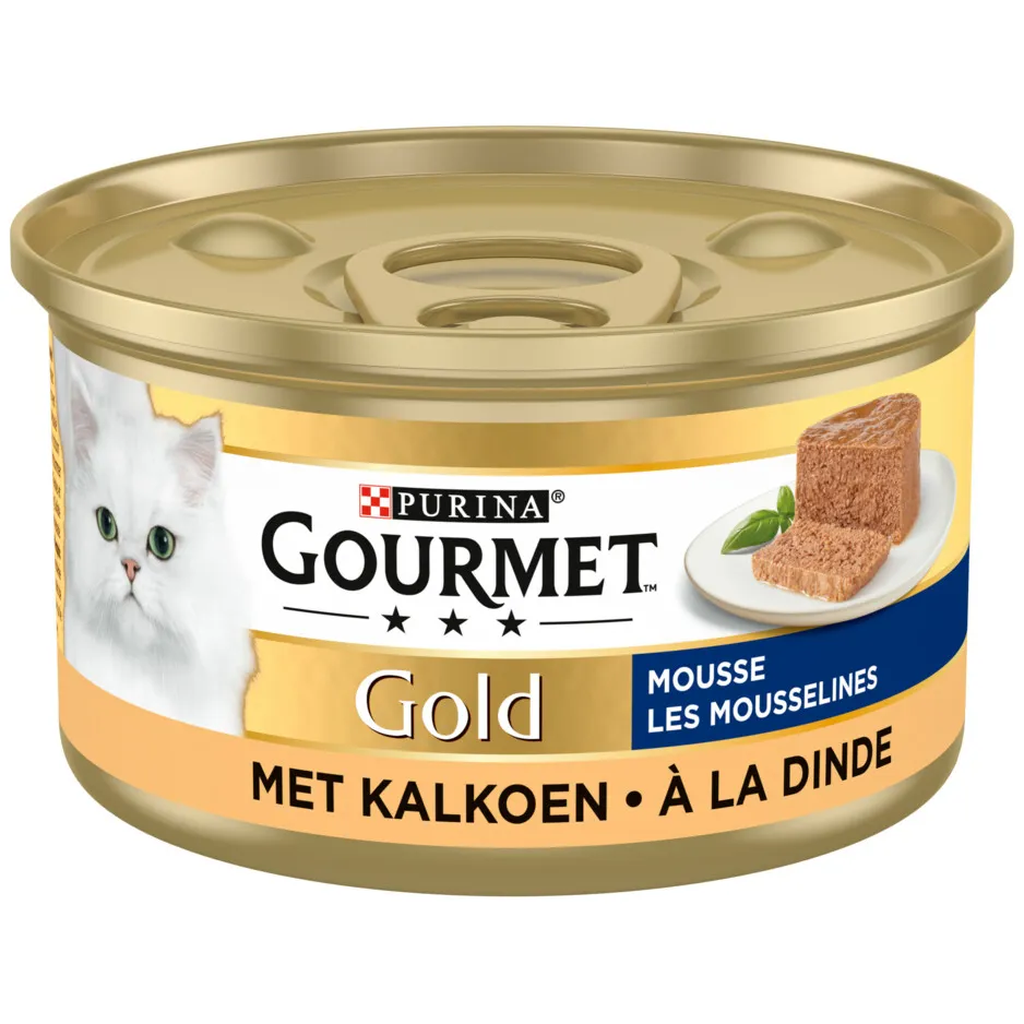 Gourmet Gold Mousse kattenvoer kalkoen, foto 4
