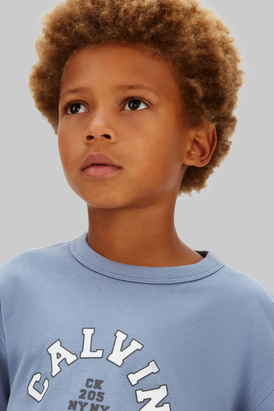Calvin Klein t-shirt lichtblauw met logo, foto 5