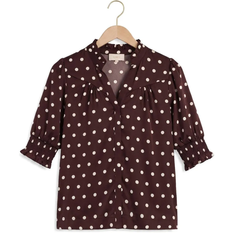 Notre-V Nv-indra blouse bordeaux, foto 2