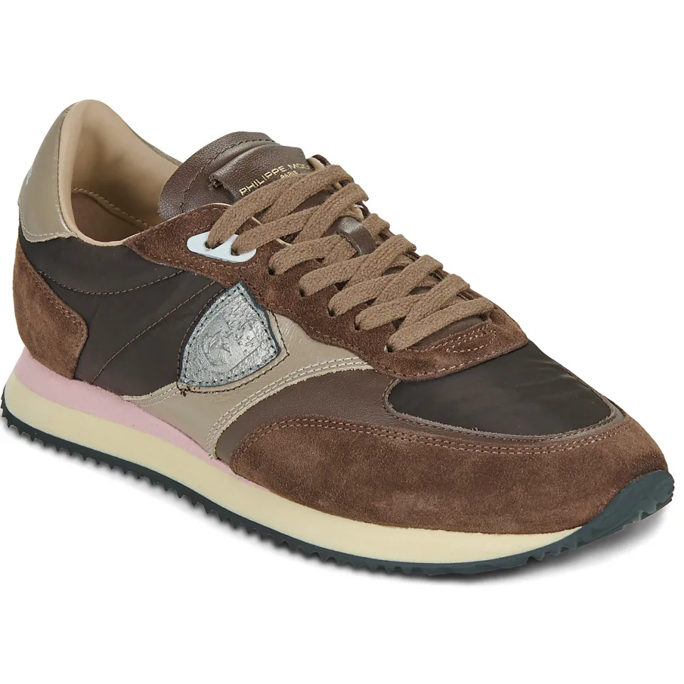 Philippe Model Blville Low Woman lage sneakers bruin, foto 2