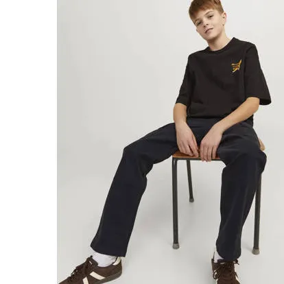 Jack & Jones loose fit gebreide cargobroek zwart, foto 3