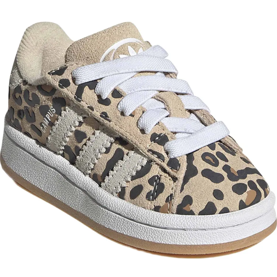 Adidas Originals Campus 00's suède sneakers met panterprint - camel/zwart, foto 4