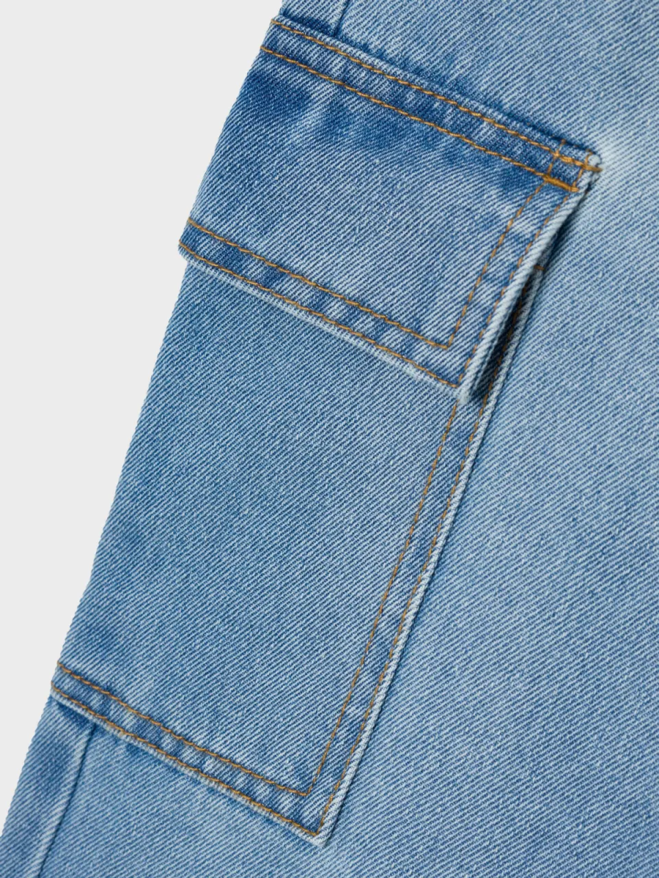 NAME IT KIDS wide leg jeans NKFROSE light blue denim, foto 7