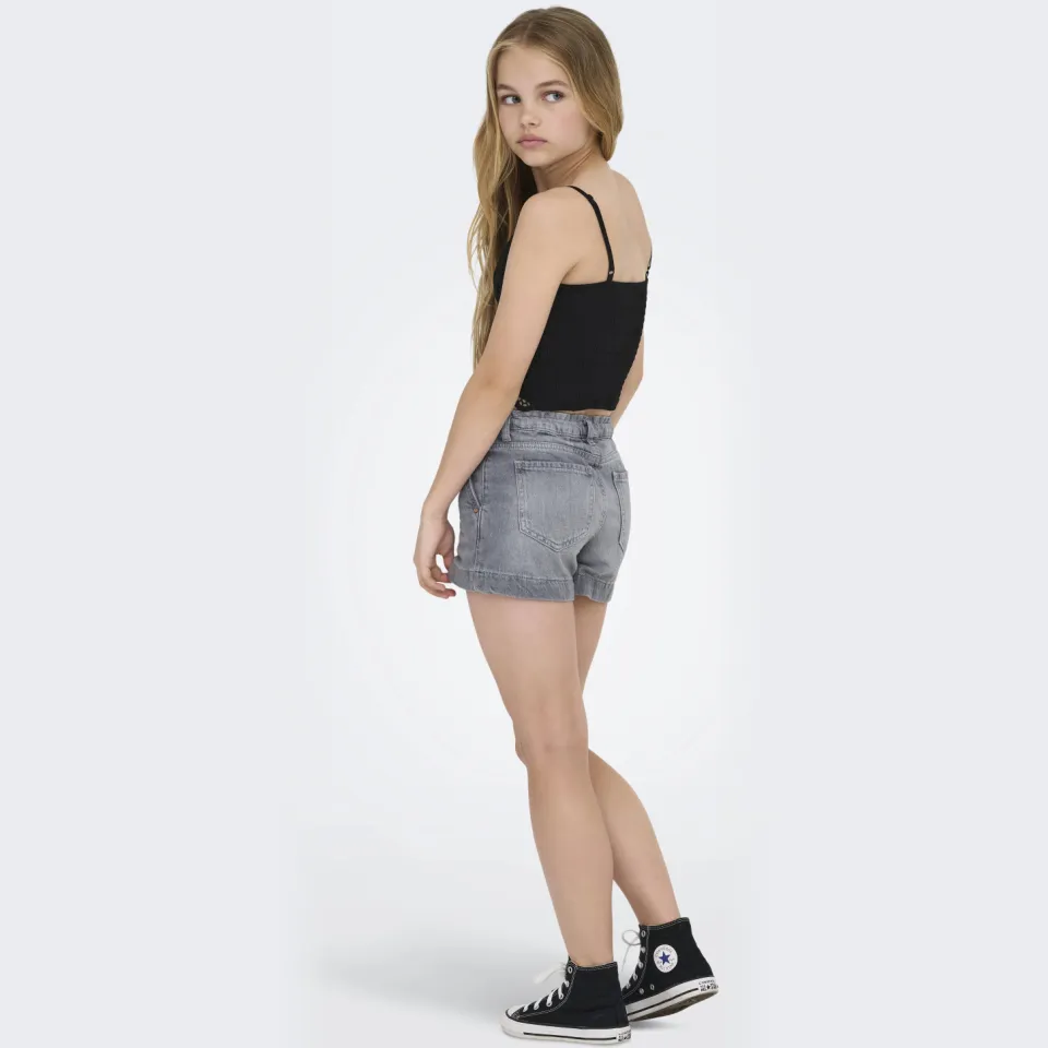 Only Kogcomet jeansshorts grijs, foto 5