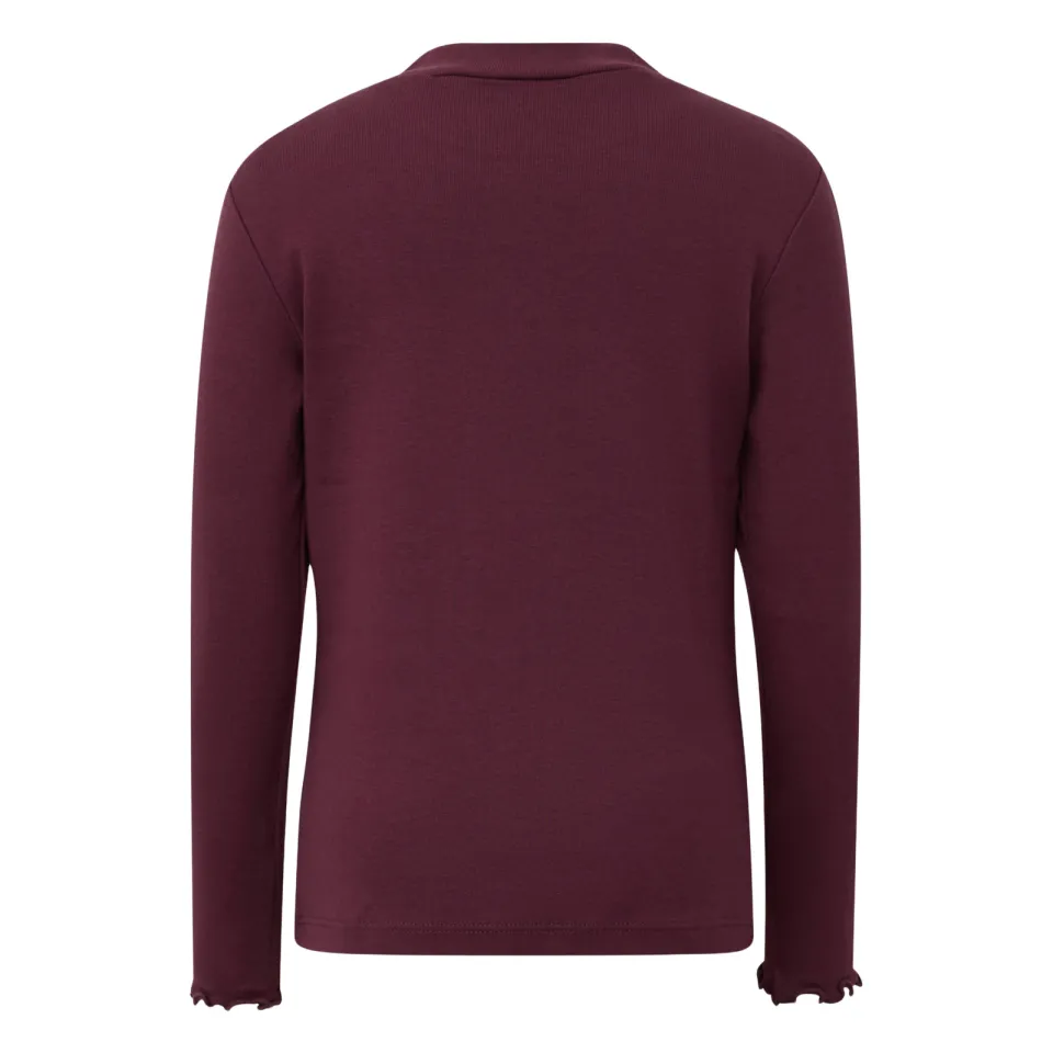 s.Oliver longsleeve met borduursel paars, foto 3