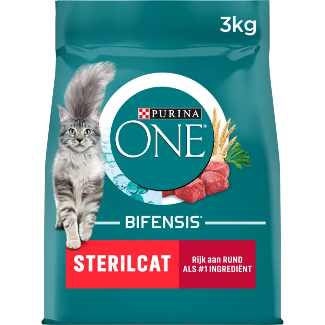 Purina ONE Kattenvoer Droog Sterilcat Rund - Tarwe 3 kg