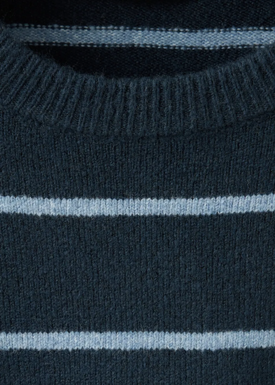 Mango TEEN gebreide gestreepte trui - donkerblauw, foto 6