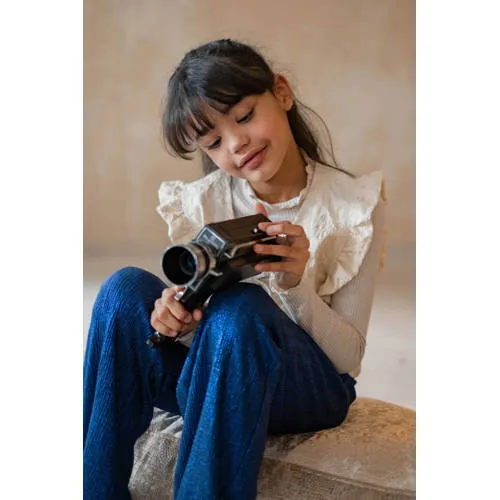 Like Flo longsleeve beige met glitter, foto 4