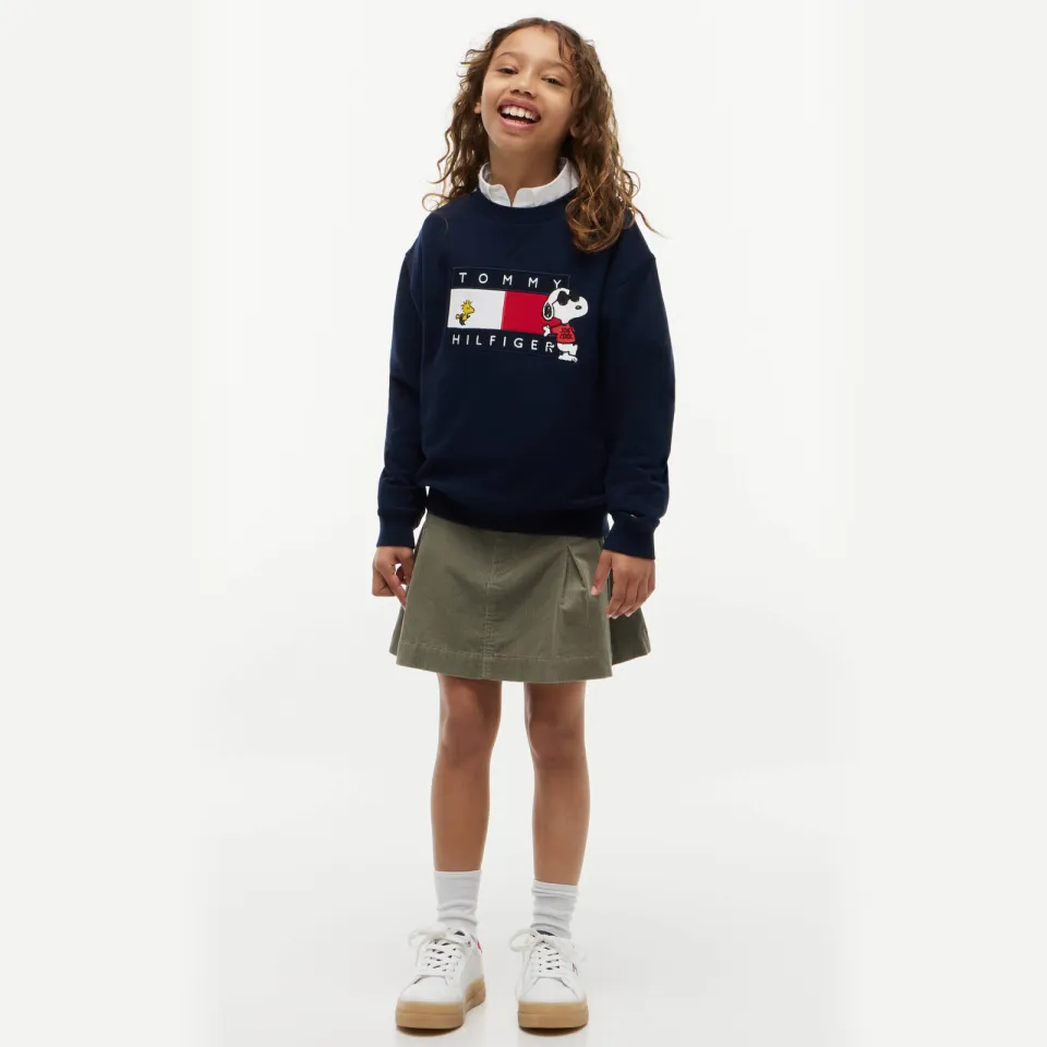 Tommy Hilfiger x Peanuts Snoopy sweater donkerblauw