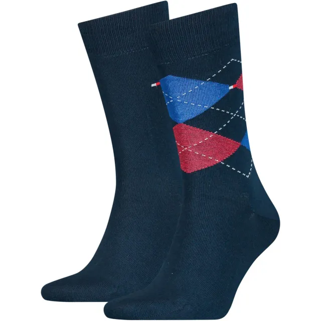 Tommy Hilfiger sokken marine geruit