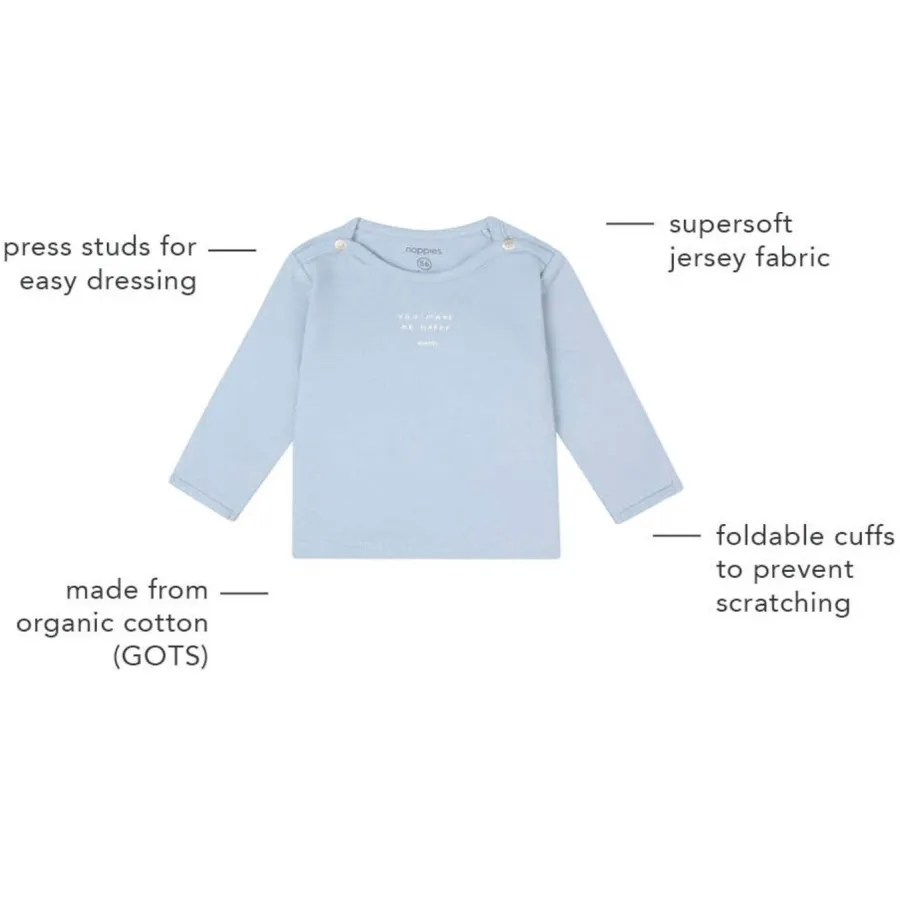 Noppies baby longsleeve lichtblauw, foto 2