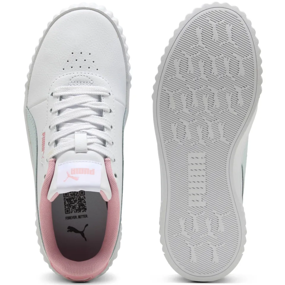 Puma Carina 3.0 sneakers wit/lichtblauw, foto 4