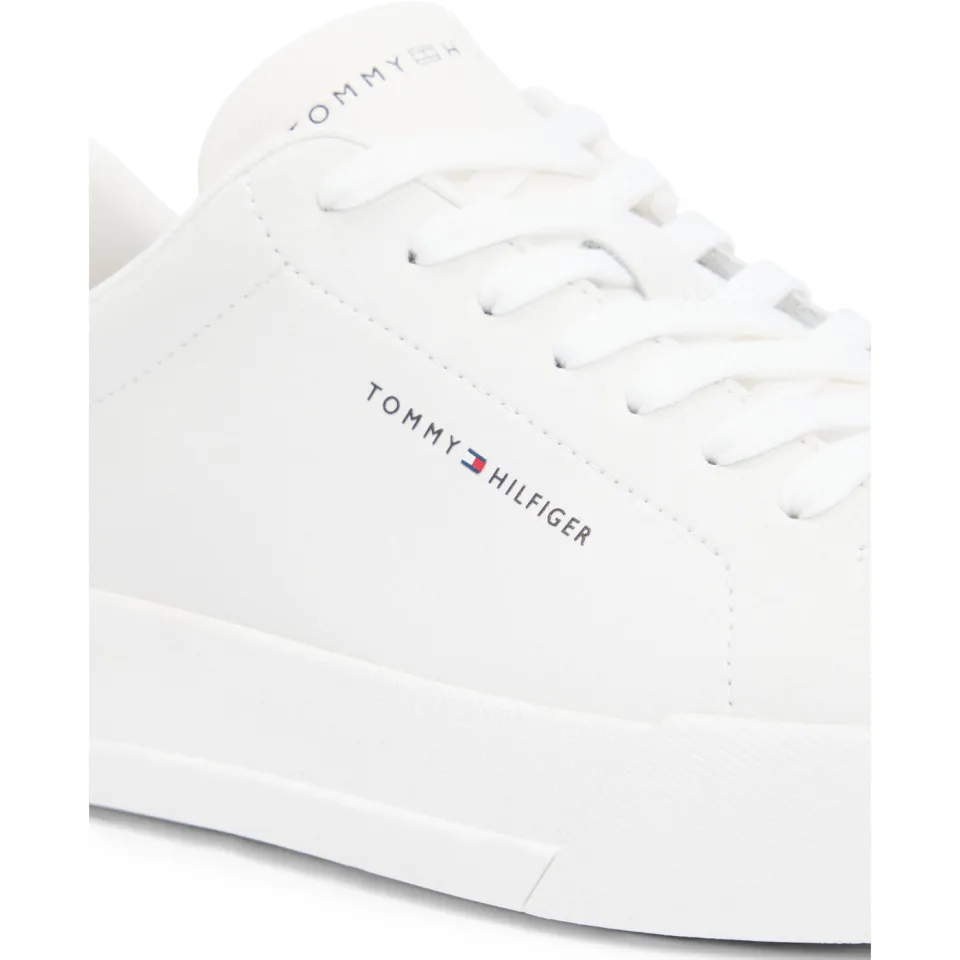 Tommy Hilfiger leren sneakers wit/ecru, foto 8