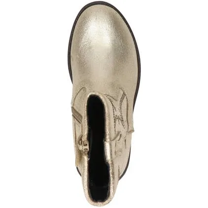 Nelson Kids leren cowboylaarzen goud metallic, foto 3