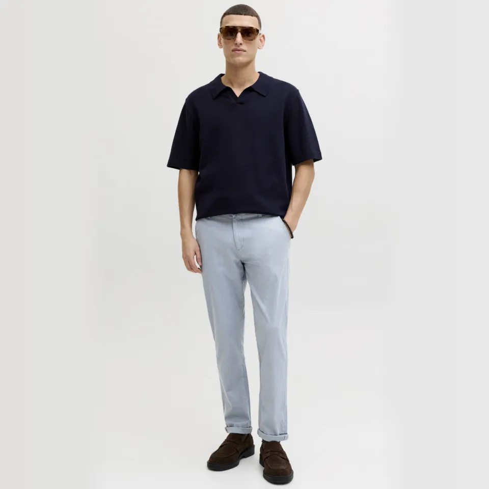 Jack & Jones JPSTMARCO slim chino blauw Blue Mirage