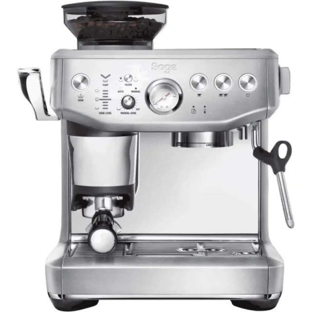 Sage Barista Express Impress Brushed Stainless Steel Grijs