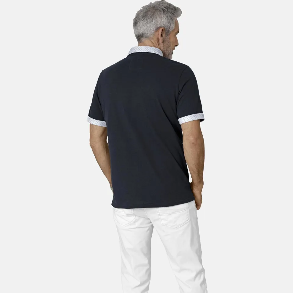 Babista regular fit polo FIOREZZENTO donkerblauw, foto 4
