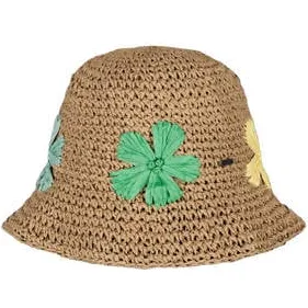 Barts zonnehoed Darshy lichtbruin Meisjes Papier Bloemen-55