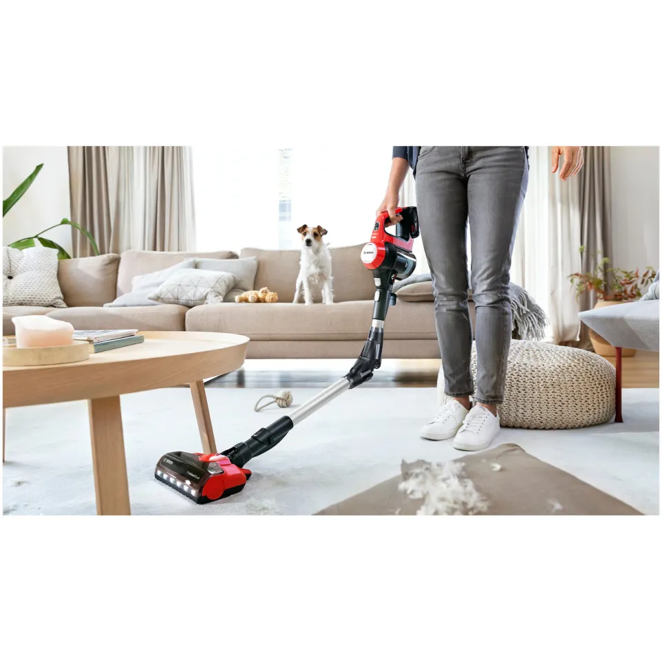 Bosch BCS711PET Unlimited 7 steelstofzuiger rood, foto 5