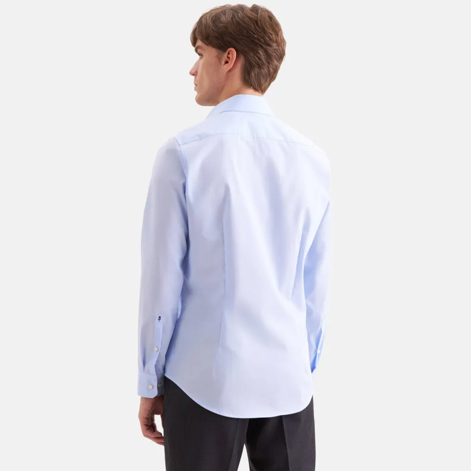 Seidensticker slim fit overhemd blauw, foto 3