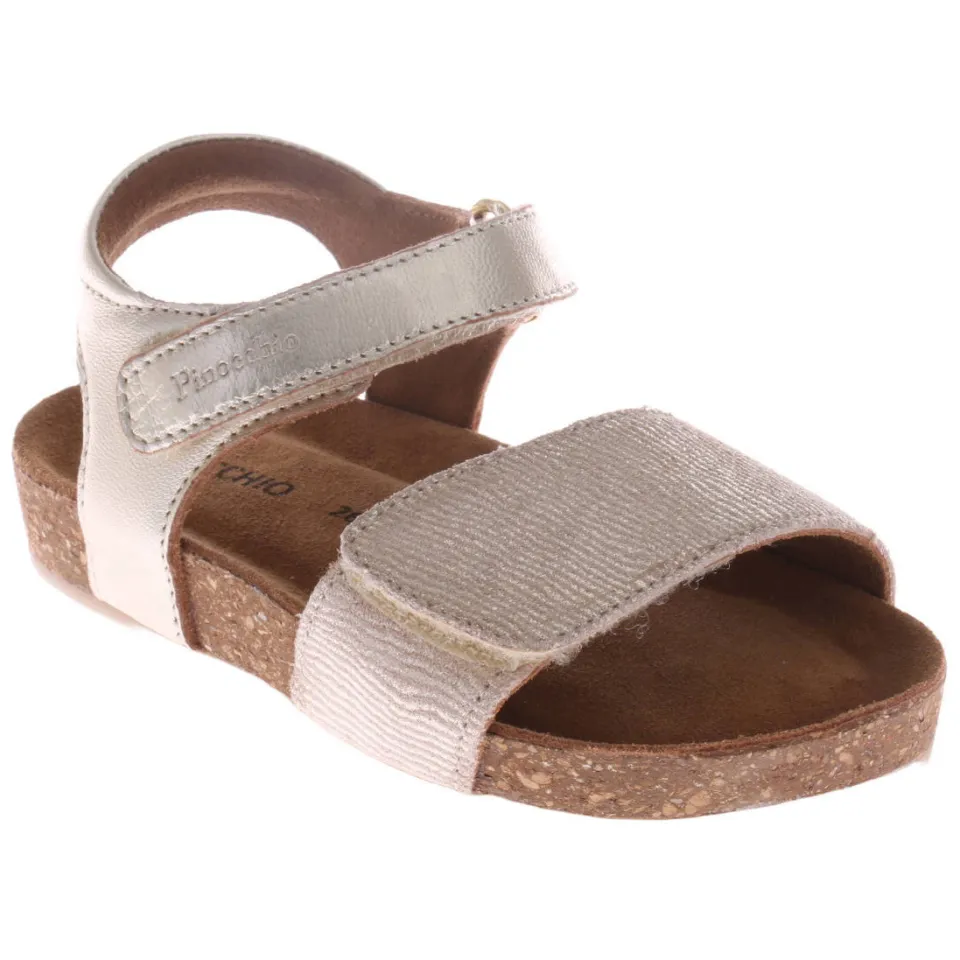 Pinocchio leren sandalen - champagne, foto 6