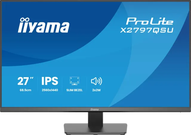 Iiyama ProLite X2797QSU-B1 monitor zwart