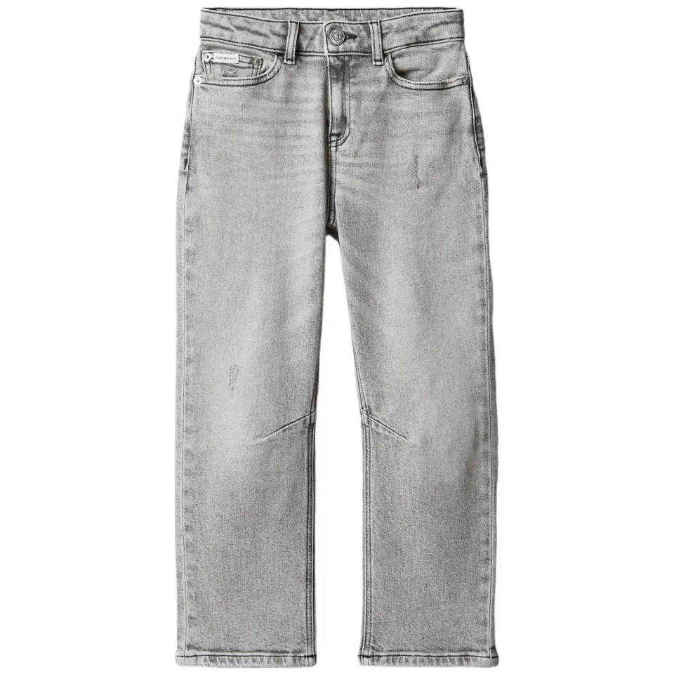 Calvin Klein high waist barrel jeans - grijs, foto 2