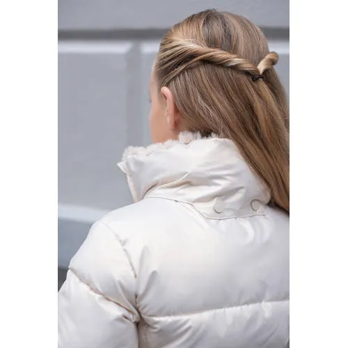 Like Flo Aelin gewatteerde jas beige, foto 5