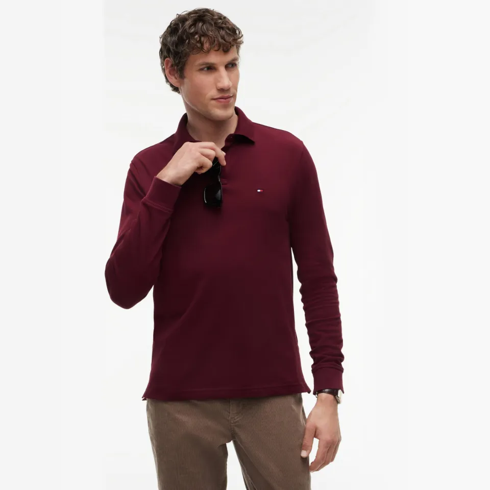 Tommy Hilfiger 1985 regular fit polo - bordeaux Burgundy