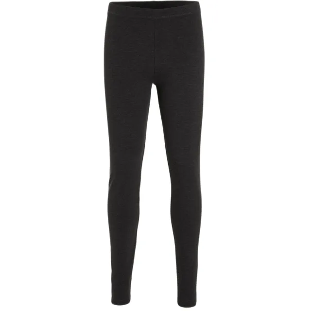 Anytime fleece legging zwart Grijs melange