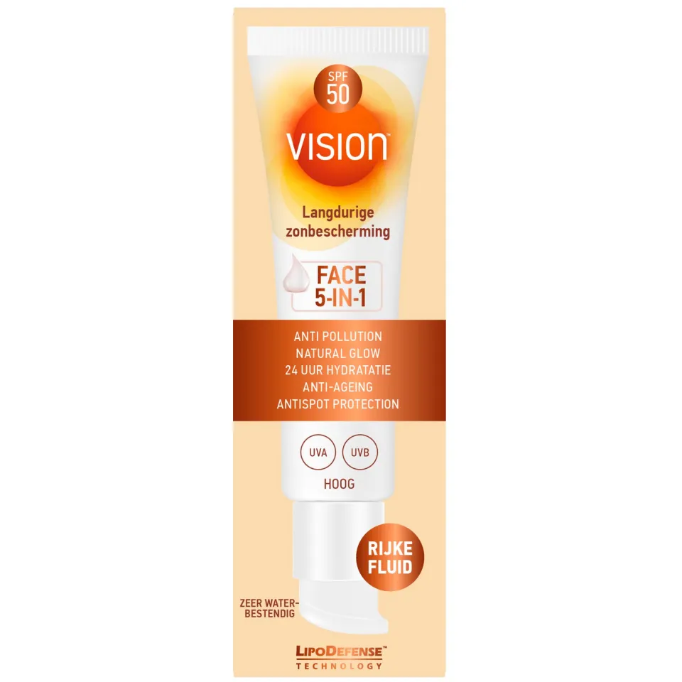 Vision Face Fluid 5-in-1 SPF50 zonnebrand, foto 2