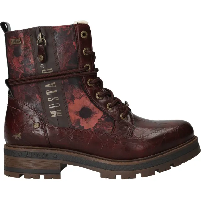 Mustang Veterboots Jongens Rood Bordeaux