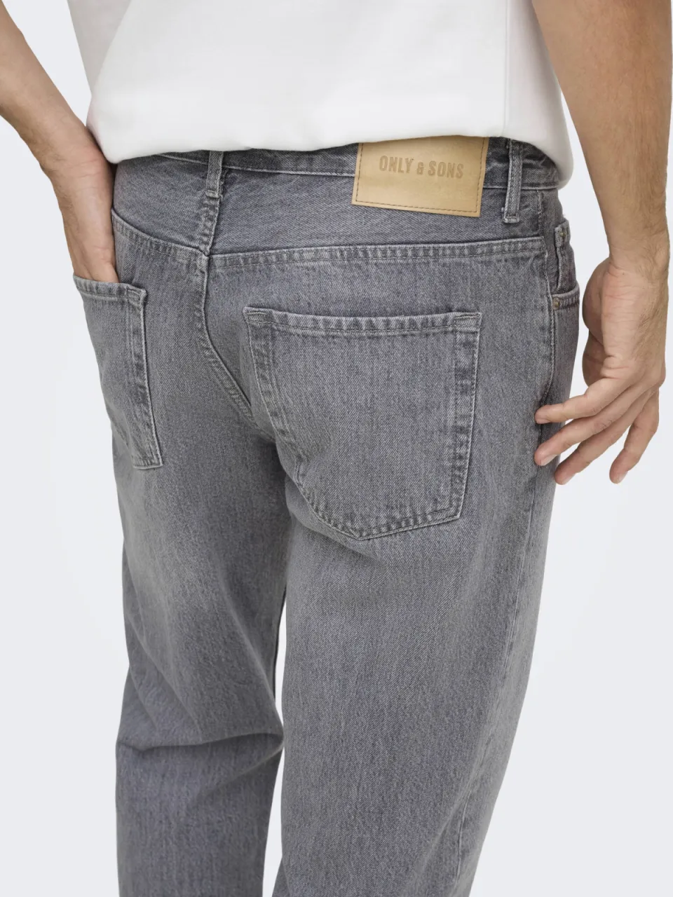 Only & Sons straight leg jeans ONSEDGE medium grey denim, foto 5
