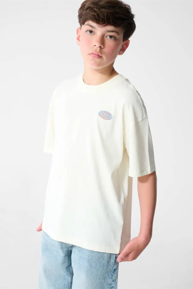 Shoeby T-shirt met backprint ecru