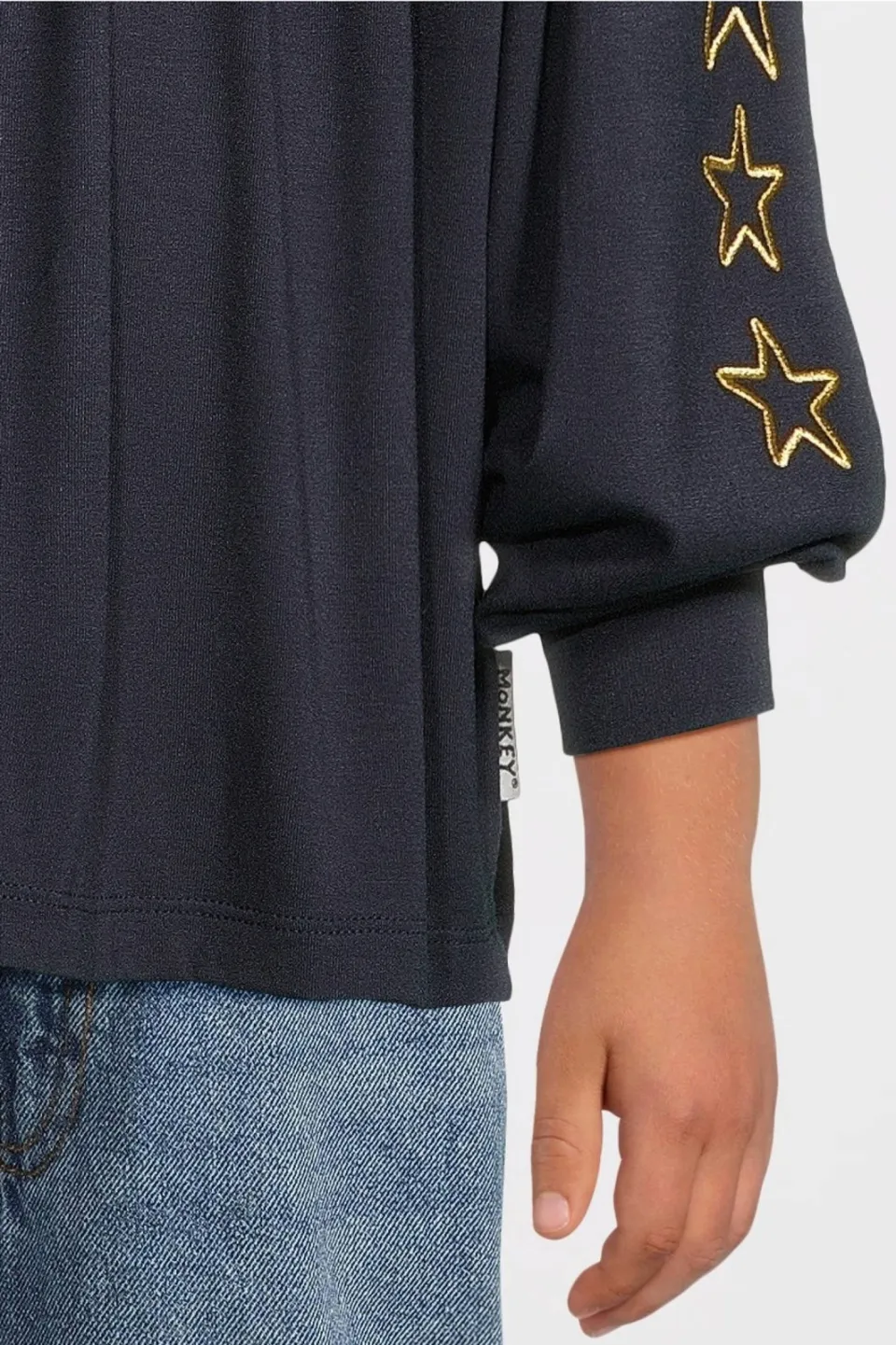 Me & My Monkey top met sterren donkerblauw, foto 7