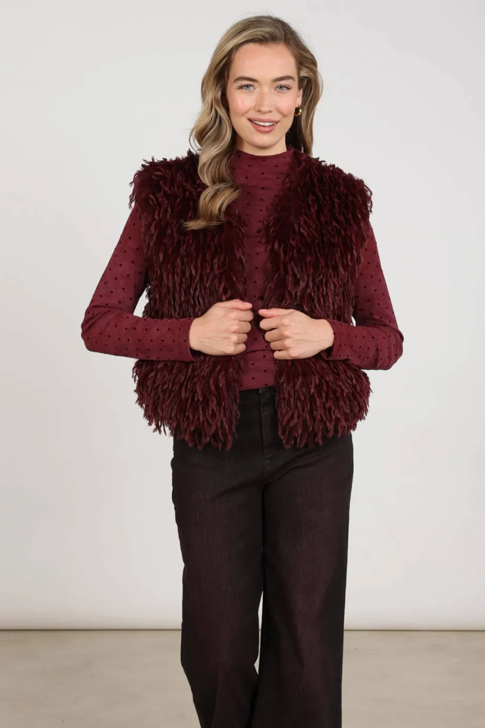 NUKUS gilet - donkerrood, foto 5