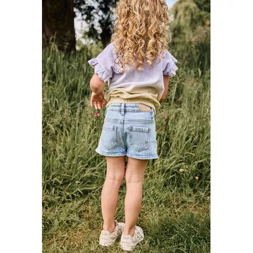 Daily7 T-shirt lila geel, foto 5