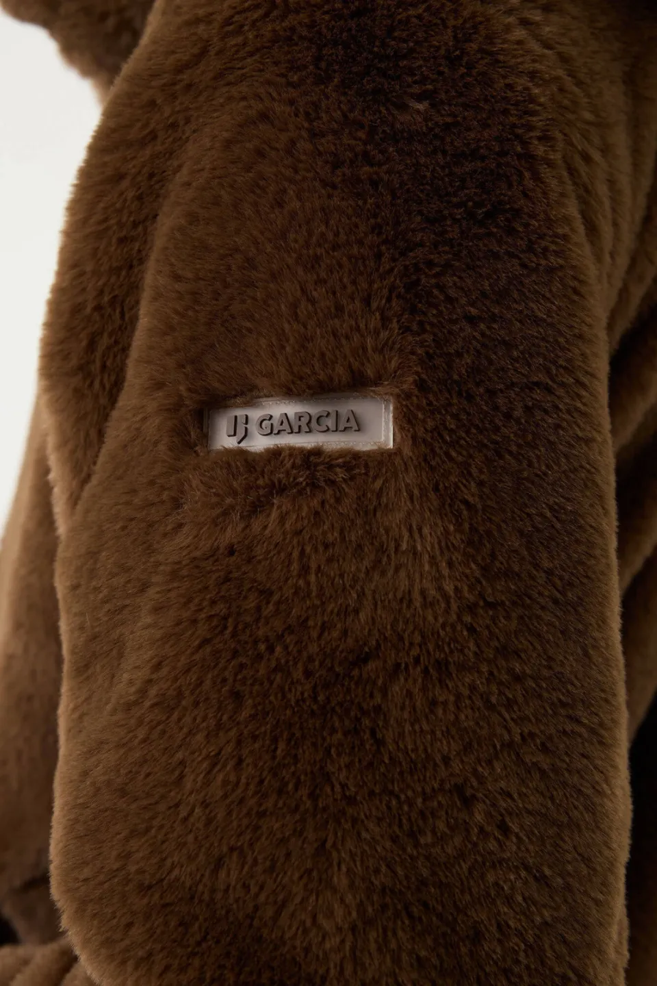 Garcia faux fur jas bruin, foto 7