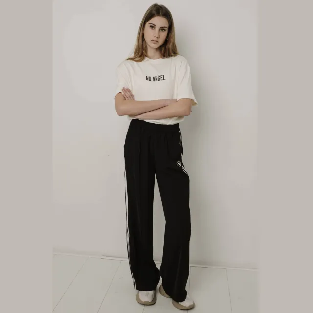 Frankie&Liberty boxy t-shirt met backprint crème