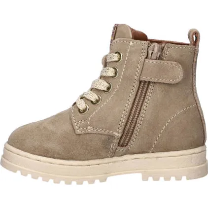 Nelson Kids suède veterboots taupe, foto 3