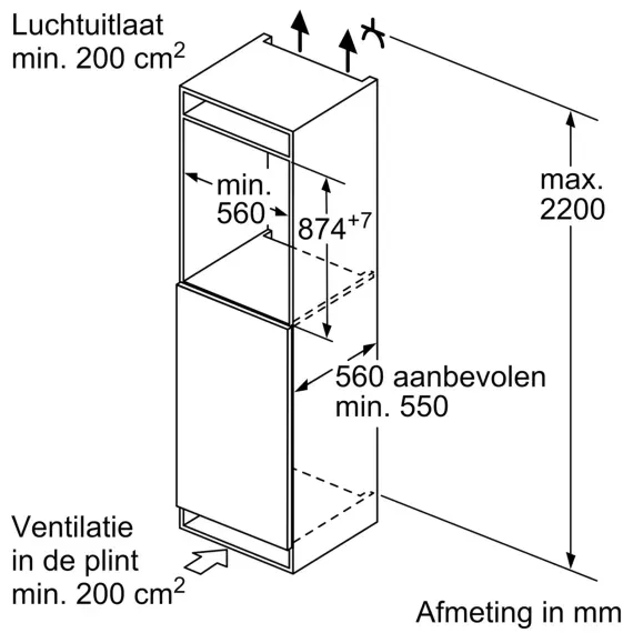 Siemens KI21RADD1 Inbouw koelkast zonder vriesvak wit, foto 4