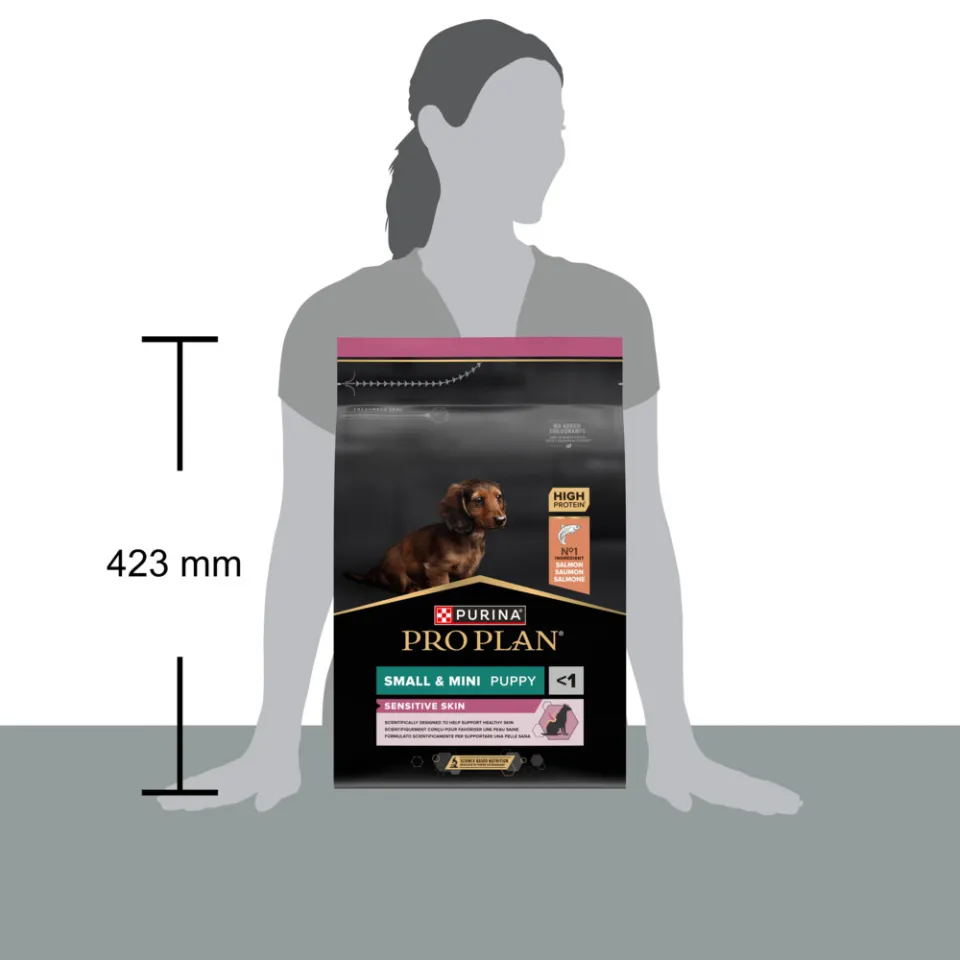 Pro Plan Small & Mini Puppy Sensitive Skin hondenvoer zalm, foto 3