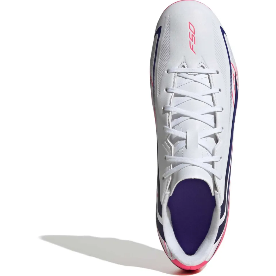 Adidas F50 Hyperfast Club Gras / Kunstgras Voetbalschoenen (MG) Wit Paars Roze, foto 6