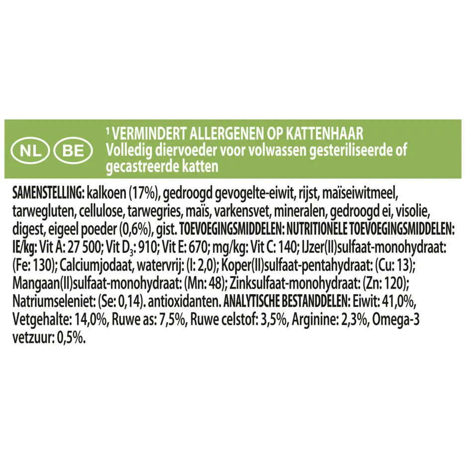 Pro Plan LiveClear Sterilised Adult kattenvoer kalkoen, foto 3
